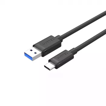 UNITEK USB kabelis C14103BK-1.5M USB 3.2 Gen 1 USB A USB C Melns 1.5m