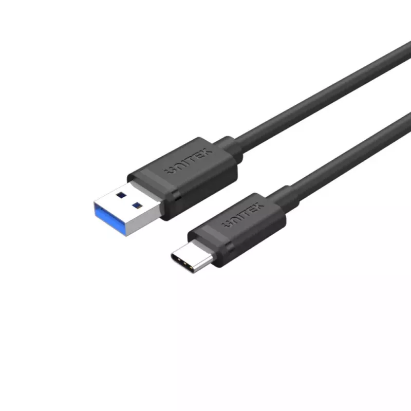 UNITEK USB kabelis C14103BK-1.5M USB 3.2 Gen 1 USB A USB C Melns 1.5m