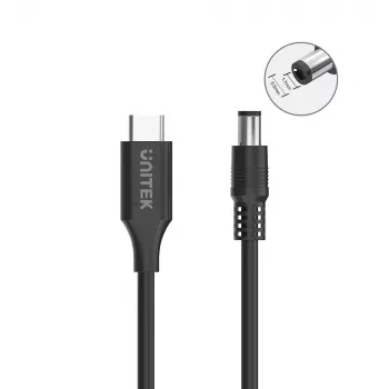 Strāvas kabelis UNITEK C14119BK-1.8M 1,8m USB-C uz DC 20V 3,25A