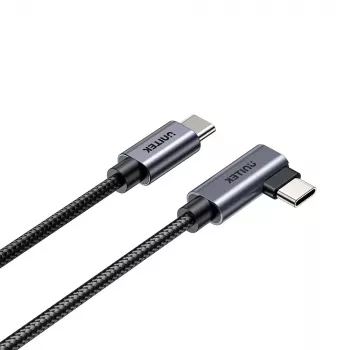 USB kabelis UNITEK C14123BK-1M 1m USB 2.0 Melns Pelēks
