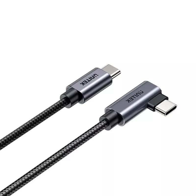 USB kabelis UNITEK C14123BK-1M 1m USB 2.0 Melns Pelēks