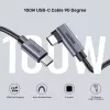 USB kabelis UNITEK C14123BK-1M 1m USB 2.0 Melns Pelēks