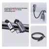 USB kabelis UNITEK C14123BK-1M 1m USB 2.0 Melns Pelēks