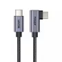 USB kabelis UNITEK C14123BK-1M 1m USB 2.0 Melns Pelēks