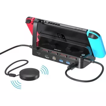 Unitek Docking stacija Nintendo Switch ar PD 100W, HDMI 4K, RJ-45 Ethernet un SD karšu lasītāju