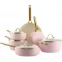GreenPan CC008483-001 6-daļīgs katlu un pannu komplekts, zelta un rozā krāsās