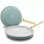 Cepšanas panna GreenPan Padova apaļa 280 mm, zila, 2 gab. komplekts