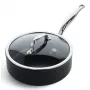 Universāla panna GreenPan Barcelona Pro apaļa 240 mm, melna, 1.77 kg, bez PFAS