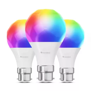 Viedā spuldze Nanoleaf NF080B02-3A19B — Wi‑Fi vadāma LED spuldze ar krāsu maiņu