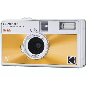 35mm Filmas Kamera Kodak EKTAR H35N Glazed Orange — Point-and-Shoot, Fiksēts Objektīvs