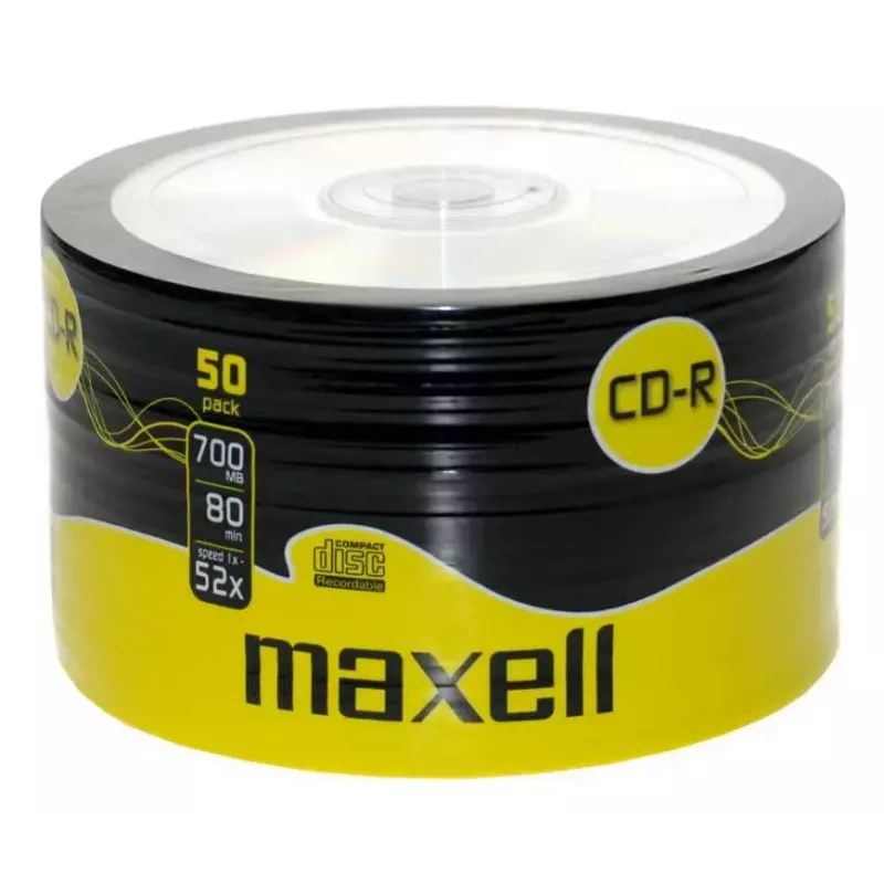 MAXELL 624036 — CD-R diski 700 MB, 52x, 50 gab. iepakojums