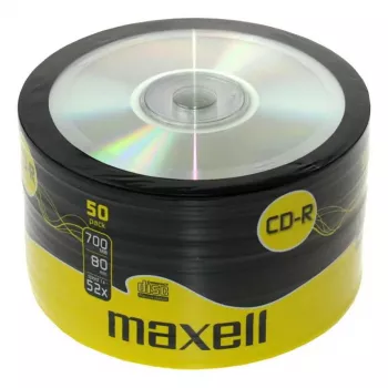 MAXELL 624036 — CD-R diski 700 MB, 52x, 50 gab. iepakojums