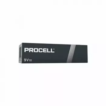 Alkaliskā 9V baterija Duracell MN1604 Procell (6LR61) – iepakojums vismaz 10 gab.