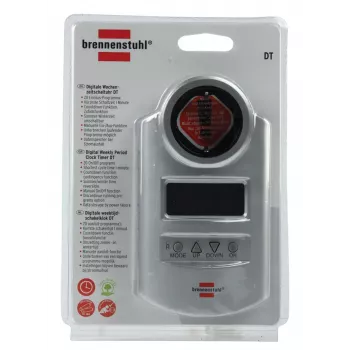 Digitālais nedēļas taimeris Brennenstuhl BN-DT02 Sudrabs