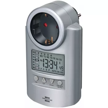 Digitālais nedēļas taimeris Brennenstuhl BN-DT02 Sudrabs