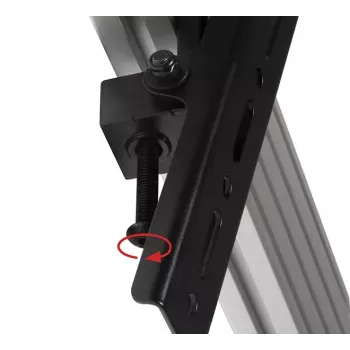 Plakanā paneļa stiprinājuma roka B-TECH SYSTEM X VESA 400 ar slīpumu BT8390, melna, 70 kg slodze