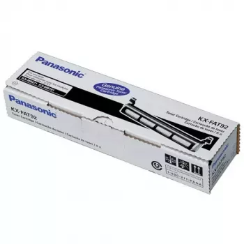 Tonera kasetne Panasonic KX-FAT92 Melna, oriģināla, raža ≈2000 lapas, 1 gab.