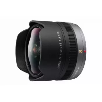 Panasonic H-F008E Melns – Zivsacs objektīvs Micro Four Thirds