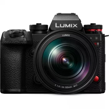 Bezspoguļa kamera Panasonic Lumix DC-S1R II ar 24–105mm objektīvu, 47.3MP pilnkadra