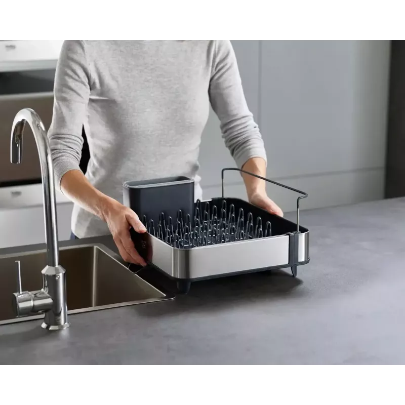 Trauku žāvētājs Joseph Joseph Extend Steel Expandable Black Nerūsējošs tērauds 527mm