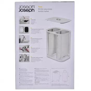 Veļas grozs Joseph Joseph Tota 90L ecru