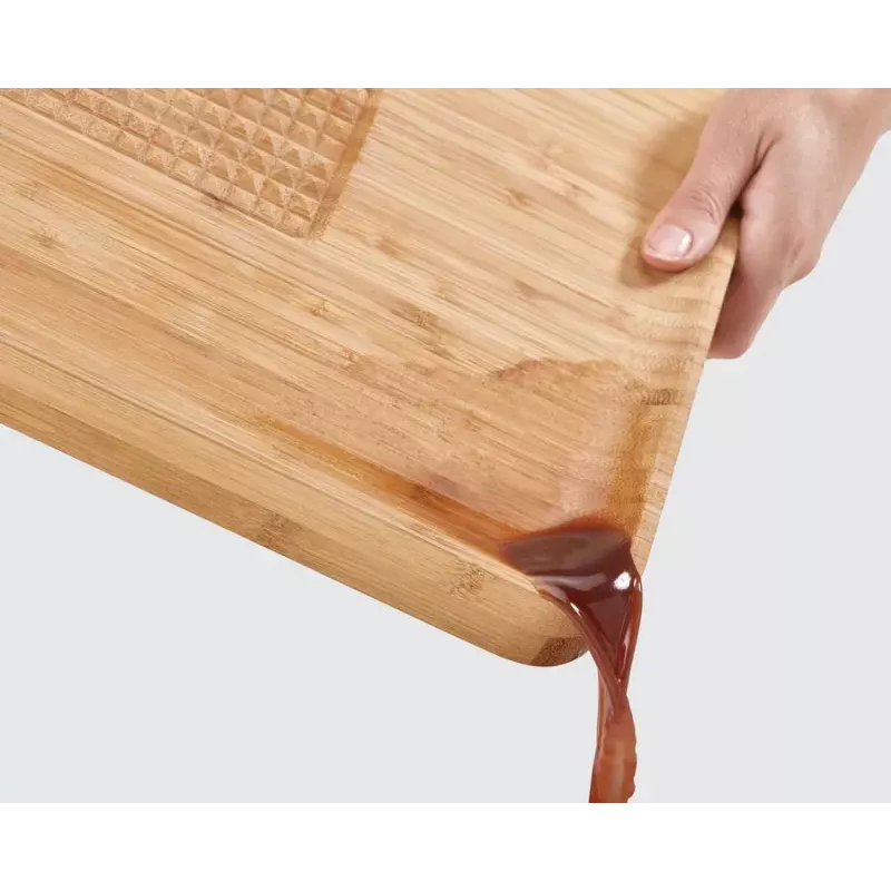 Griešanas dēlis Joseph Joseph Cut&Carve taisnstūra bambuss