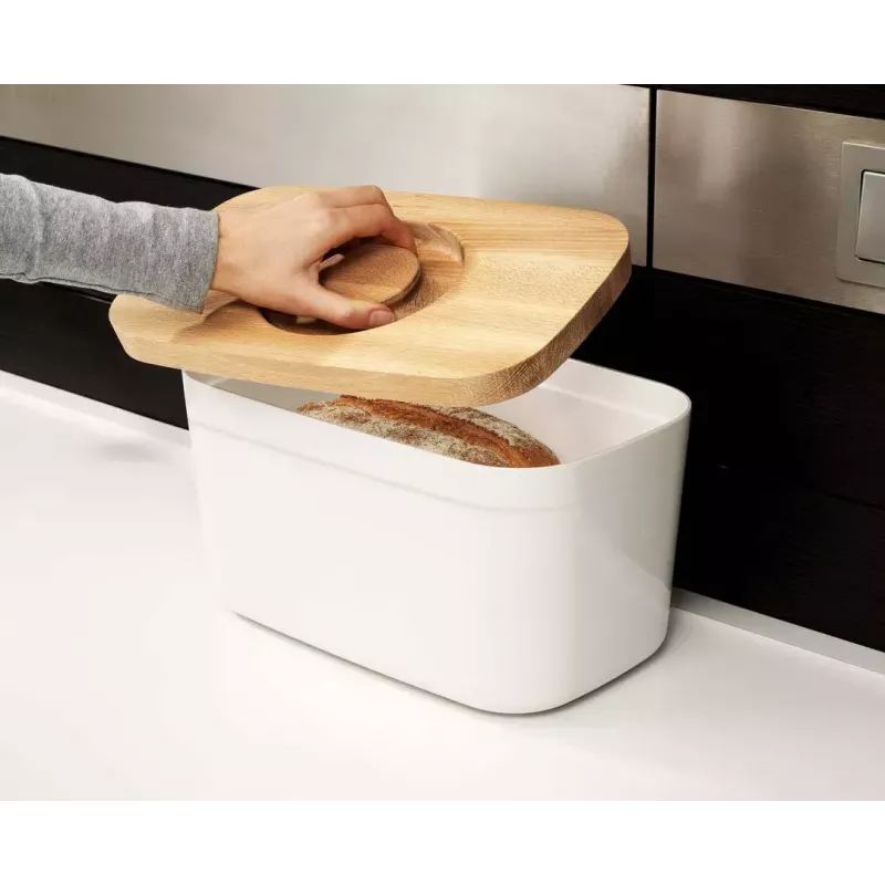 Joseph Joseph Bread Box taisnstūra kaste maizei balta