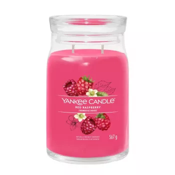 Yankee Candle Cylinder Raspberry Crimson svece — 157 mm, 93 mm, 567 g