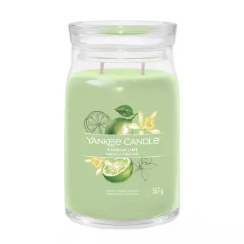 Yankee Candle Signature Lime Vanilla Green svece 1 gab 157mm 9,3cm 567g