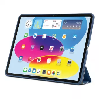 PIPETTO P052-51-V vāciņš iPad 10. paaudzei (10.9 collas) — mikrofibra un TPU, 5 statīva režīmi