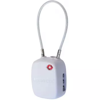 Boompods LOCK TSA TTSAWT Balts - Bluetooth somu izsekotājs ar TSA apstiprinātu slēdzeņu saderību