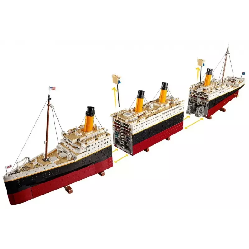 LEGO būvkomplekts ICONS 10294 Titāniks modeļa replika — 9090 gabali, 18+
