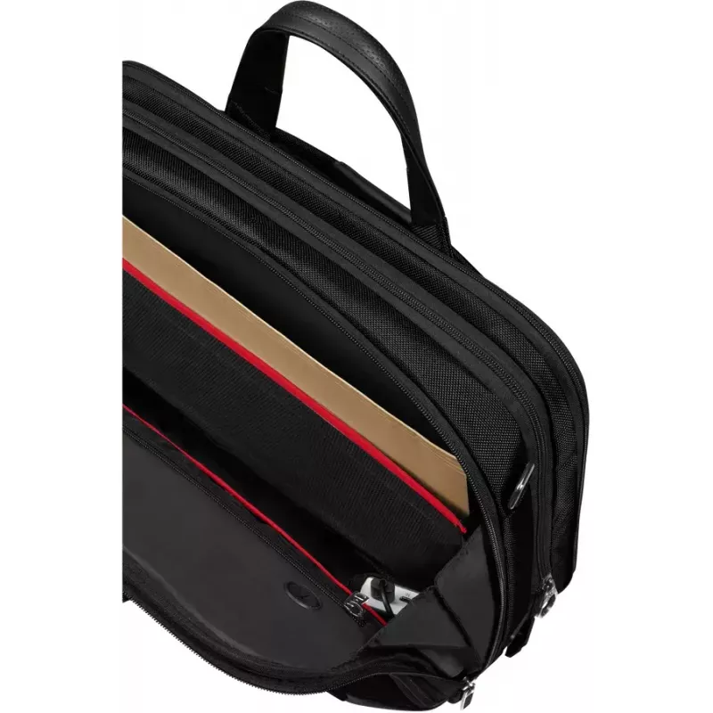 Briﬁtis Samsonite PRO-DLX 6 39.6 cm Paplašināms Melns