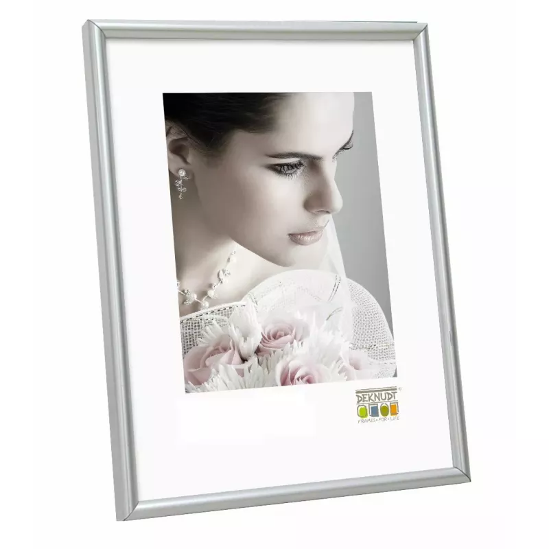 Vienkāršs foto rāmis Deknudt S011D1 Sudraba 20x30 cm