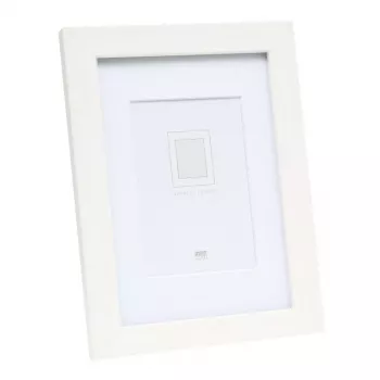 Foto rāmis Deknudt S66KF1 P1 Balts MDF Stikls Koks 30x40