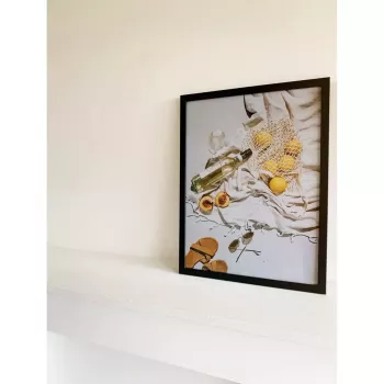 Vienkāršs foto rāmis Deknudt S44CF2 Melns 30x45 Stikls MDF