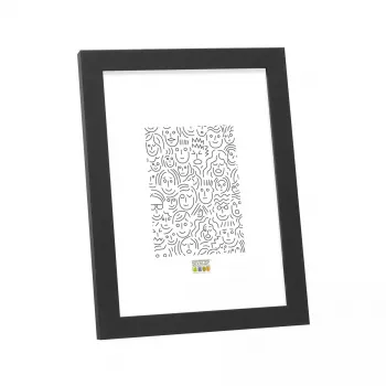 Vienkāršs foto rāmis Deknudt S44CF2 Melns 30x45 Stikls MDF