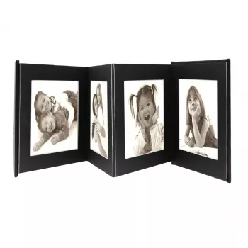 Fotoalbums Deknudt Leporello Black 8 lapas 13 x 18 cm