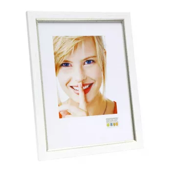 Vienvietīgs foto rāmis Deknudt S46AF1 Sudrabbalts MDF Plastmasa 318x12x418mm