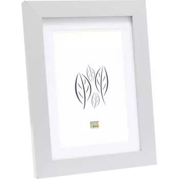 Foto rāmis Deknudt S66KD1 P1 15x20 koks sudrabs ar paspartū