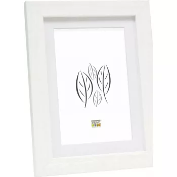 Foto rāmis Deknudt S66KF1 P1 15x20 koks balts ar paspartū