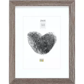 Foto rāmis Deknudt S66KH3 Wood Grey Oak 20x30 cm ar paspartū