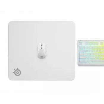 Peles paliktnis Steelseries QcK Large White 490x420mm Mikrošķiedras