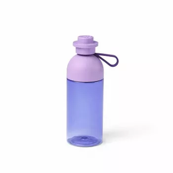 Dzeramā pudele LEGO 40420004, 500 ml, violeta, plastmasas sporta pudele ar skrūvējamu vāciņu