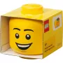 LEGO® Storage Head “Happy Boy” mini — dzeltens dekoratīvs uzglabāšanas konteiners