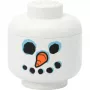 Storage Head Snowman mini Room Copenhagen — LEGO saderīga rotaļlietu un ķieģeļu kaste, balta