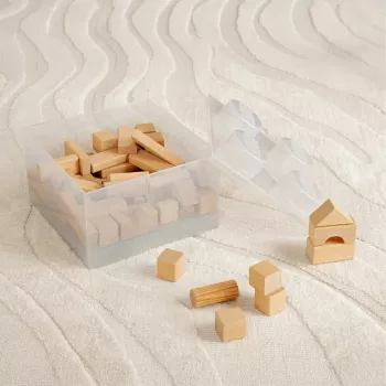room copenhagen Storage Brick 4 Top Lid Glitter — caurspīdīga, LEGO saderīga glabāšanas kaste ar 4 kniedēm un spīdumiem