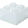 room copenhagen Storage Brick 4 Top Lid Glitter — caurspīdīga, LEGO saderīga glabāšanas kaste ar 4 kniedēm un spīdumiem