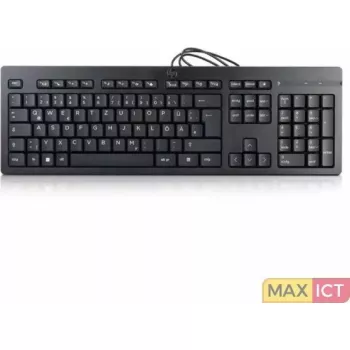 Vadu tastatūra HP 125 — HP 125 Wired Keyboard GR, USB, pilna izmēra