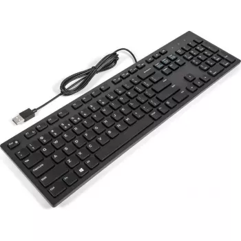 Vadu USB multivides tastatūra Dell KB216 — 104 taustiņi, pamata izkārtojums, USB savienojums
